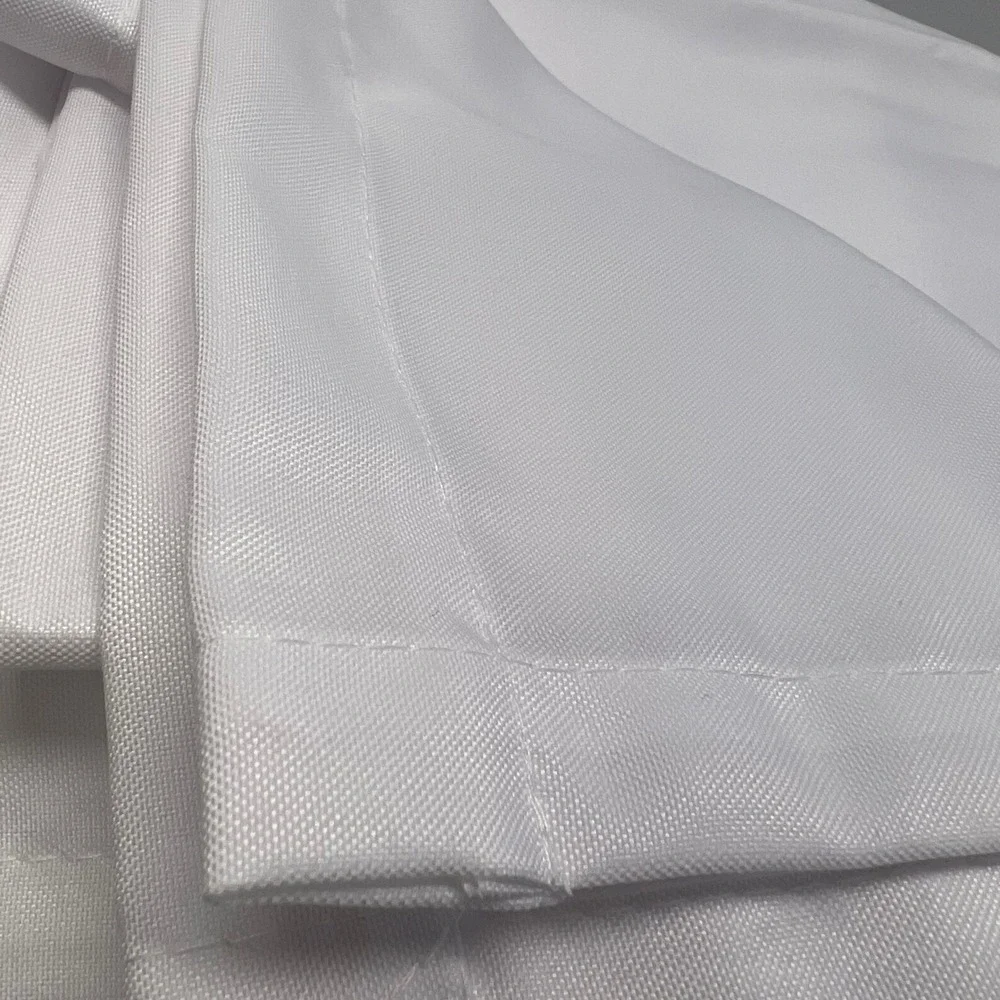 White Sheer Curtains Light Filtering Rod Top Window 52x84